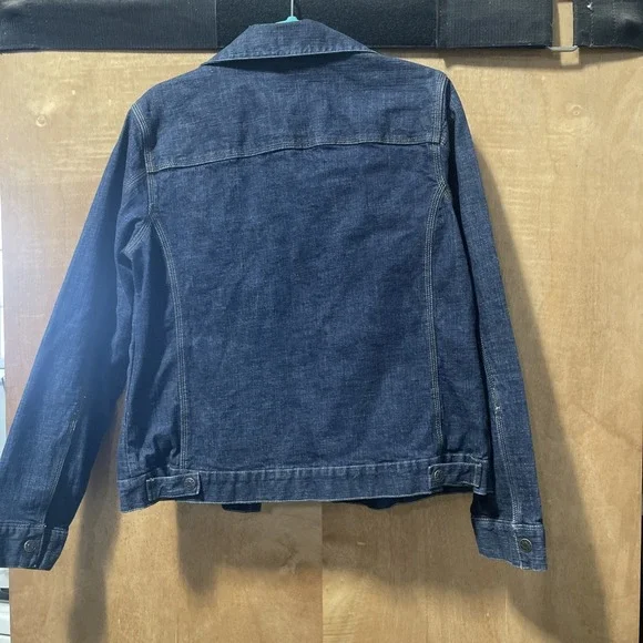 Gander Mountain Jacket women's Medium Dark Wash Denim Jean Coat Outdoor Casual - Picture 7 of 12